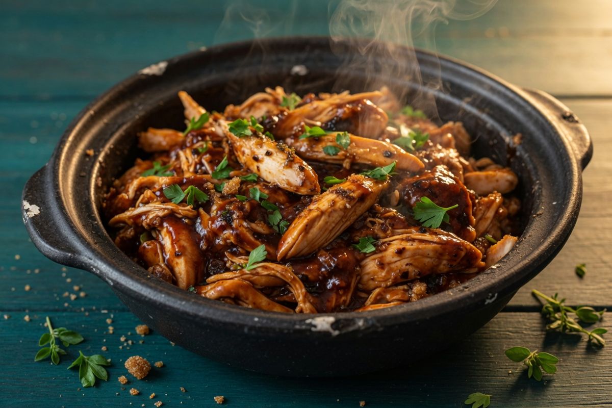 Sweet Pot-Shredded Chicken